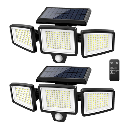 Reflector Solar 2500 lm 3 Cabezales c/ Sensor y Control | TriRay™