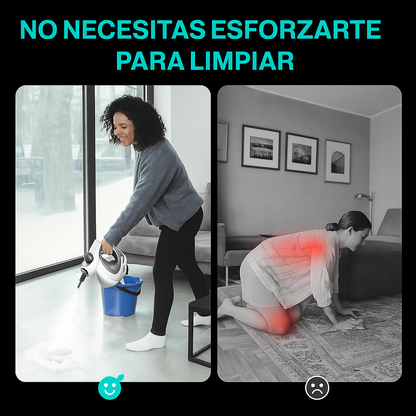 Limpiador a Vapor Portátil con 14 Accesorios para Auto, Baño, Cocina y Tapicería | VAPORLYX™