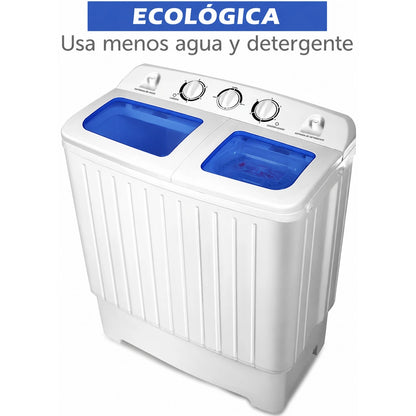 Lavadora Portátil 5,5 kg 2 en 1 con Centrifugado - LAVAXIS™